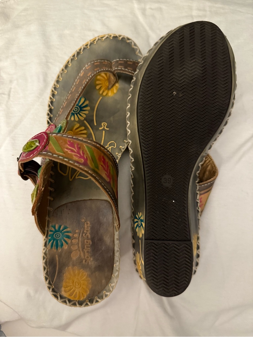 L'ARTISTE SANTORINI SLIDE SANDAL Sz 39/8.5
by Spring Step - Picture 2 of 7